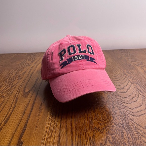 Polo Ralph Lauren Other - Polo Ralph Lauren 1967 Faded Pink Spell Out Hat